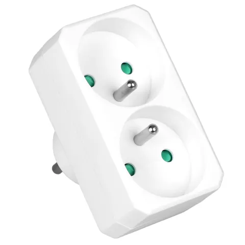 Rozgałęźnik sieciowy 2x 2P+0 3500W 230V VA0131 VAYOX