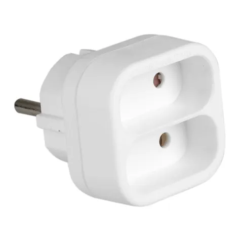 Rozgałęźnik sieciowy 2x Euro 2P 3500W 230V VA0134 VAYOX