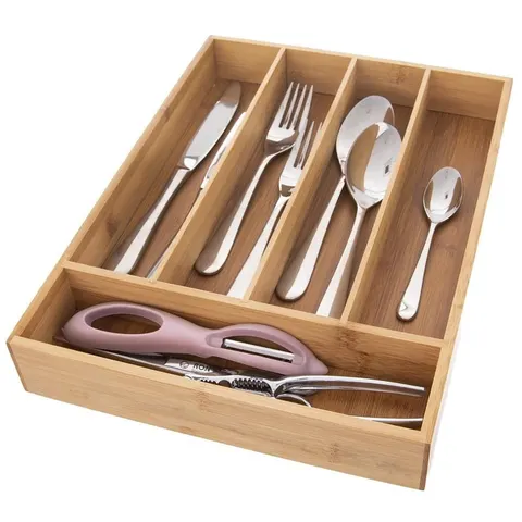 Organizer na sztućce bambus 35x26cm 150726 ORION