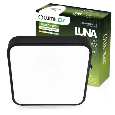 Plafon LED LUNA 30W 4000K kwadrat LUMILED