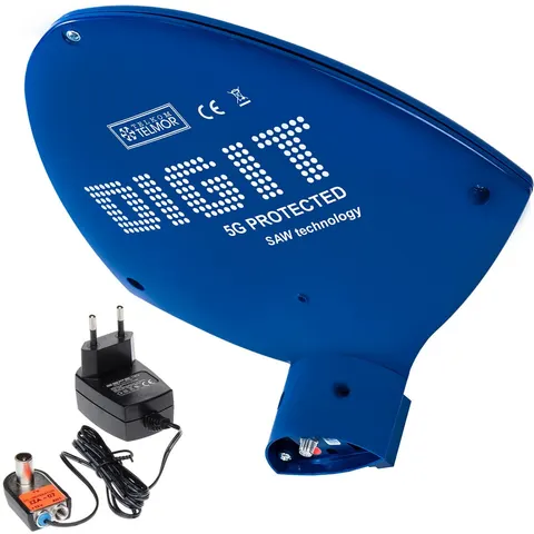 Antena DVB-T digit activa niebieska 5G Protected UHF TELMOR