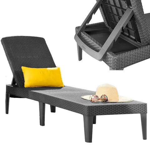 Leżak z regulacją oparcia JAIPUR graphite 235162 KETER