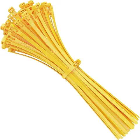 Opaski zaciskowe 2,5mm/100mm żółte opakowanie -100szt