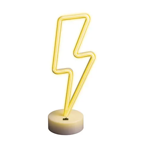 Neon na podstawce LED PIORUN biały FSNE03 Forever Light