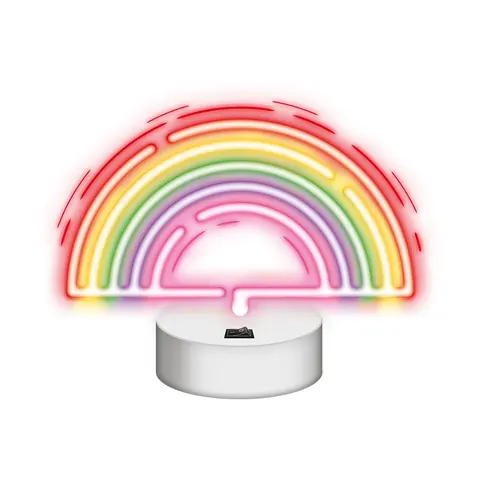 Neon na podstawce LED TĘCZA multikolor NNE09 Neolia