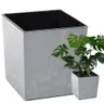 Doniczka Juka ECO 190x190 szary beton Lamela 19cm z wkładem