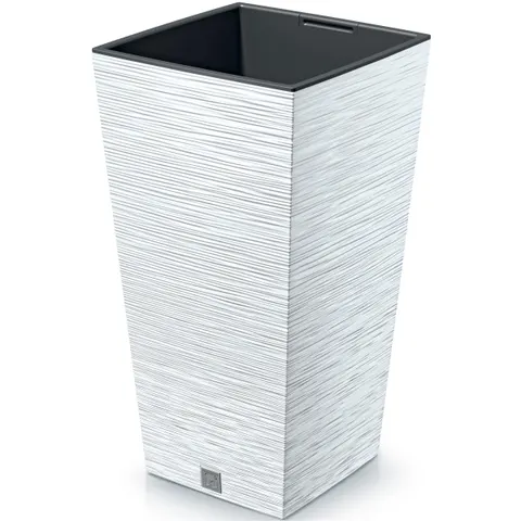 Doniczka Furu Square - biały DFSH200 - S449 Prosperplast