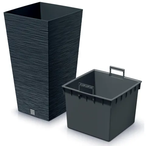 Doniczka Furu Square - antracyt DFSH240 - S433 Prosperplast
