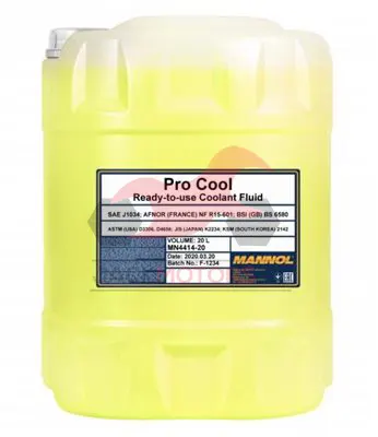 Płyn do chłodnic mannol pro cool -40st 20l