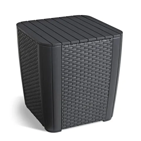 Stolik ogrodowy Luzon table flat wicker graphite 223932 KETER