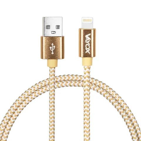 Kabel USB - Lightning gold 2m VA0185 Vayox