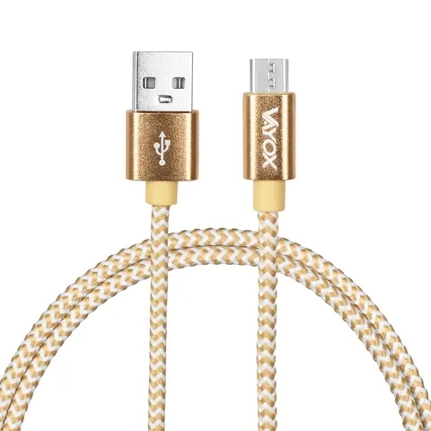 Kabel USB - micro USB gold 2m VA0192 Vayox