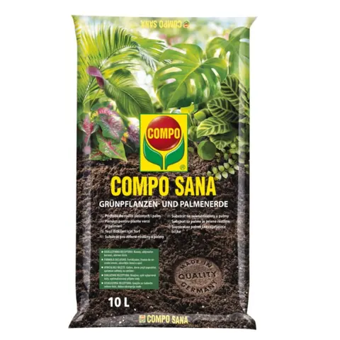 COMPO SANA Podłoże do roslin zielonych i palm 10 l COMPO