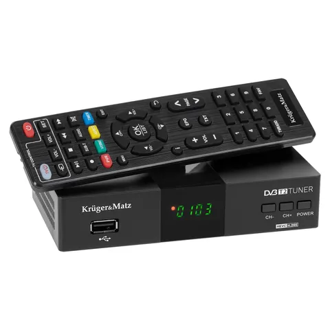 Tuner DVB-T2 H.265 HEVC KrugerMatz KM0550D