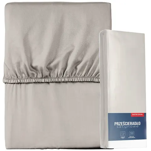 PRZEŚCIERADŁO MICROSATYNA BEŻOWE 220X200 ZG DETEXPOL