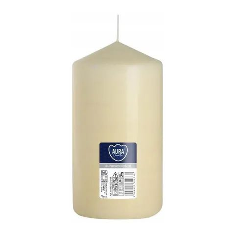 BISPOL Świeca adwentowa walec SW80/150-011, ECRU, 1 szt