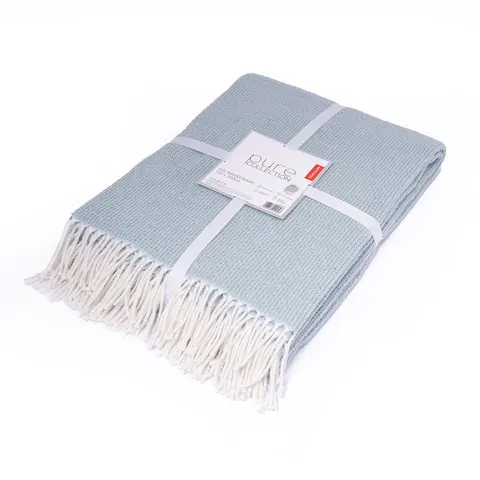 KOC BAWEŁNA+AKRYL WZ. 126JB MIĘTA 150X200 /320GR/ JACQUARD DETEXPOL