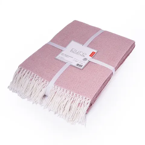 KOC BAWEŁNA+AKRYL WZ. 126JB RÓŻ 150X200 /320GR/ JACQUARD DETEXPOL