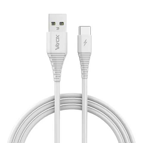 Kabel USB - typ C 2m biały VA0289 Vayox