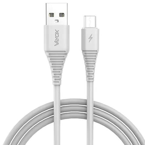 Kabel USB - micro USB 2m biały VA0290 Vayox