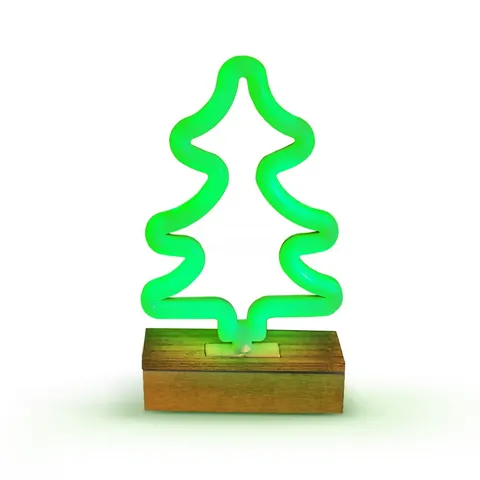 Neon Wood Stand LED CHOINKA zielona FLNW03 Forever Light