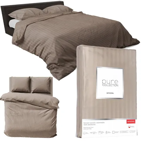 POŚCIEL SATYNA BAW. TAUPE /220/ PURE DETEXPOL
