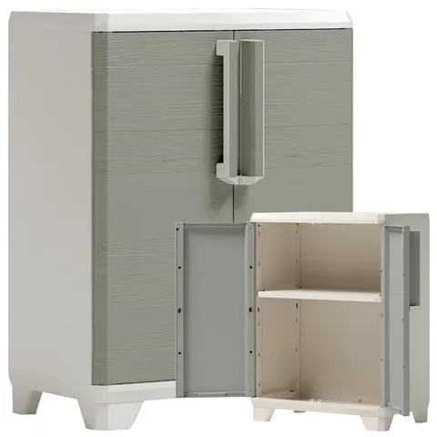 Szafa gospodarcza ARMADIO LINEAR WOOD BASSO 248101 KETER