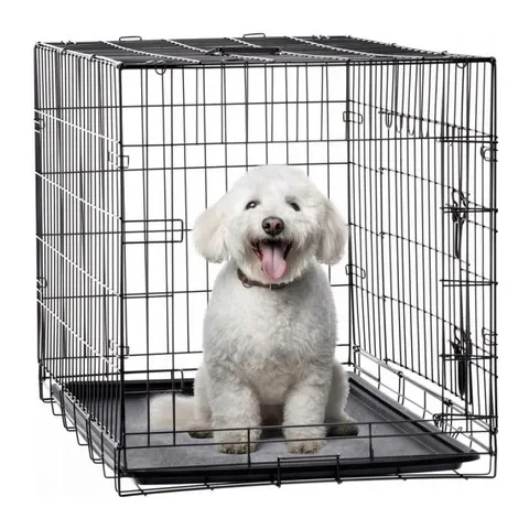 Klatka Kennelowa dla psa L 76 x 45 x 51,5 cm PET9661 CHOMIK
