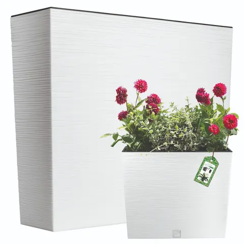Doniczka FURU CASE TOWER - biały DFC600T-S449 Prosperplast