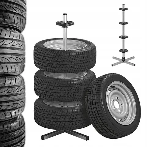 Stojak na opony udźwig do 100 kg 45 x 45 x 105 cm REA5202 CHOMIK