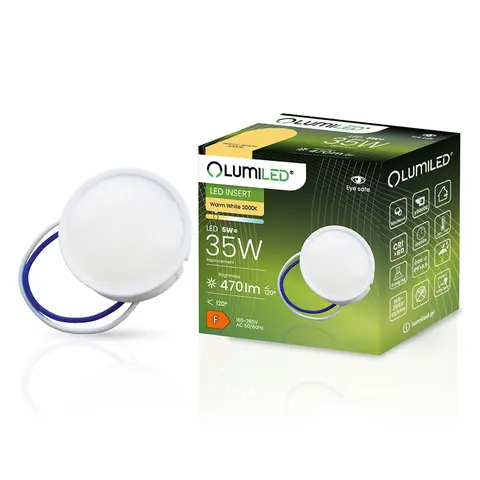 Żarówka LED MR16 MODUŁ 5W 470LM 3000K INSERT LUMILED