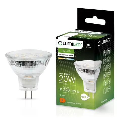 Żarówka LED MR11 2,5W 230V 220LM 120ST. barwa neutralna LUMILED