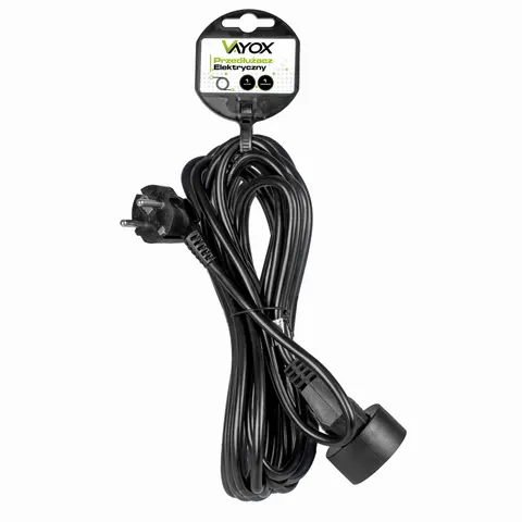 Przedłużacz elektryczny 1 gn+0 10m czarny VA0310-10B Vayox
