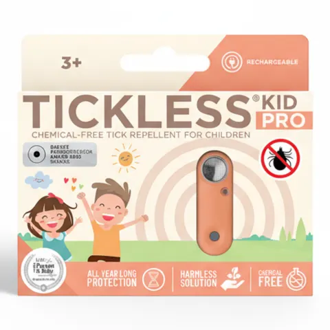 Brelok/Opaska przeciw Kleszczom Kid PRO Hot Peach Tickless, Brzoskwiniowy KPR01HP