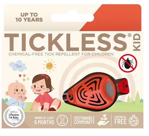 Brelok przeciw Kleszczom Kid Orange Tickless, Pomarańczowy PRO-107OR