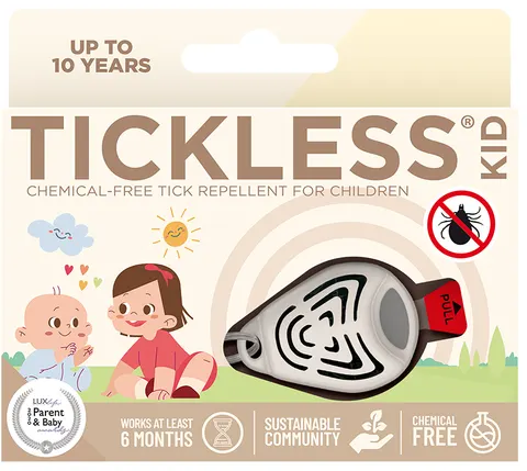 Brelok przeciw Kleszczom Kid Beige Tickless, Beżowy PRO-104BE
