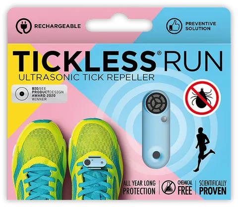 Brelok/Opaska przeciw Kleszczom Run Blue Tickless, Niebieski RUN01BLUE