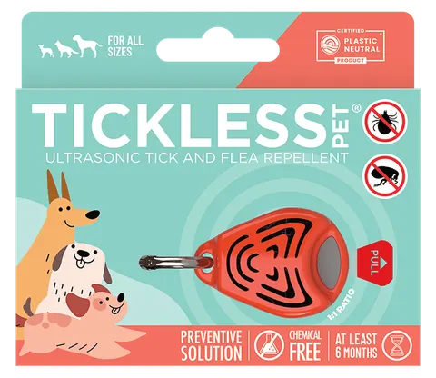 Brelok do obroży dla Zwierząt Pet Orange Tickless, Pomarańczowy PRO-101OR