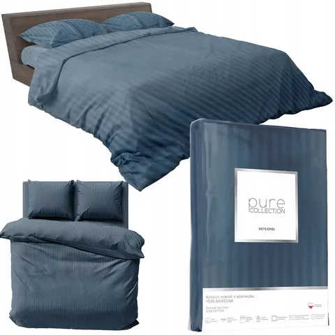 POŚCIEL SATYNA BAW. DENIM /160/ PURE DETEXPOL