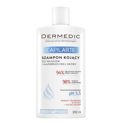 DERMEDIC CAPILARTE Szampon Kojący Do Włosów i Nadwrażliwej Skóry - 300 ml