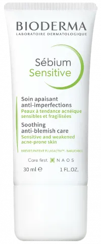 BIODERMA SEBIUM SENSITIVE Łagodzący Krem Do Skóry Trądzikowej - 30 ml