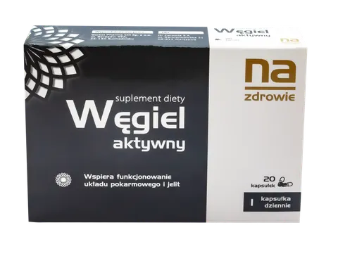 NA ZDROWIE Węgiel Aktywny - 20 Kapsułek [Data ważności: 31.12.2026]