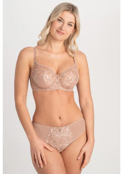 Samanta - Biustonosz Ariana A143 cappuccino miękki Beżowy 75H