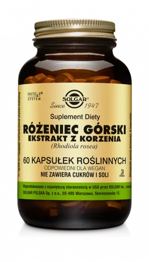 SOLGAR Rhodiola Różeniec Górski - 60 Kapsułek