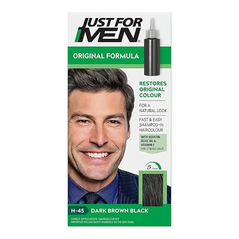 Just for men szampon koloryzujący do włosów h45 dark brown black
