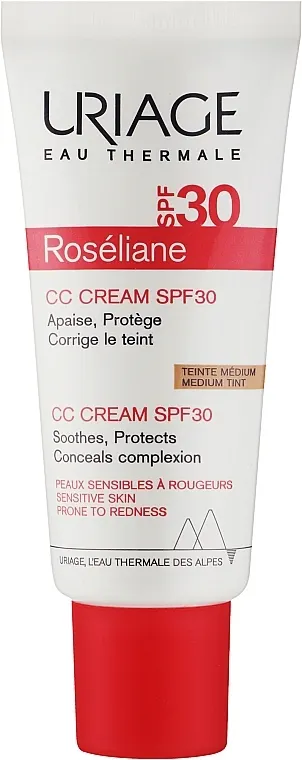 URIAGE Roseliane CC Krem SPF30 Do Cery Naczynkowej medium tint - 40 ml