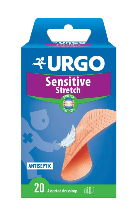 URGO Sensitive Stretch Opatrunki Dla Wrażliwej Skóry - 20 Opatrunków