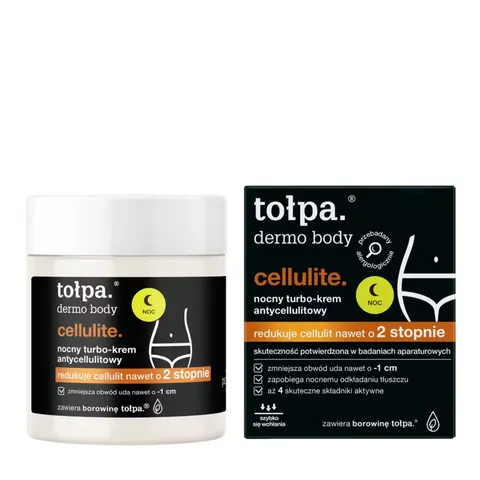 TOŁPA DERMO BODY CELLULITE.NOCNY TURBO KREM ANTYCELLULITOWY 250ML