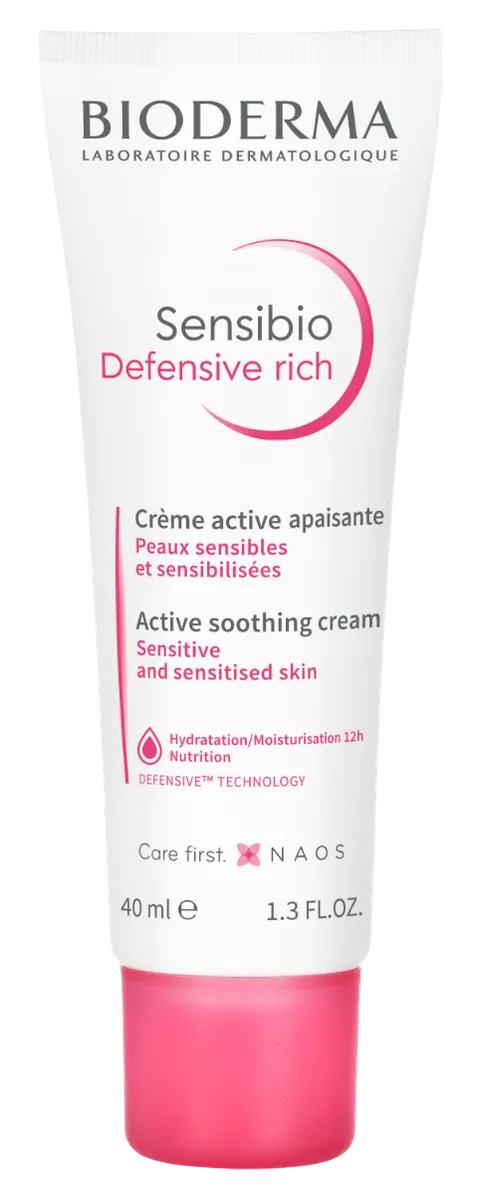 BIODERMA Sensibio Defensive Rich Aktywna Pielęgnacja Skóry - 40 ml