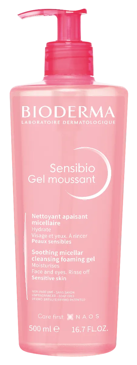 BIODERMA SENSIBIO Gel Moussant Żel Oczyszczający - 500 ml